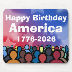 Happy Birthday America 1776 to 2026 Mouse Mat
