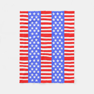 Happy Birthday America,Independence Day Fleece Blanket