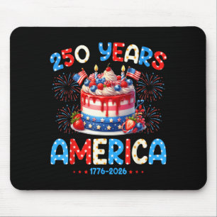 Happy Birthday America USA 250 Years Women Kids Mouse Mat