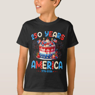 Happy Birthday America USA 250 Years Women Kids T-Shirt