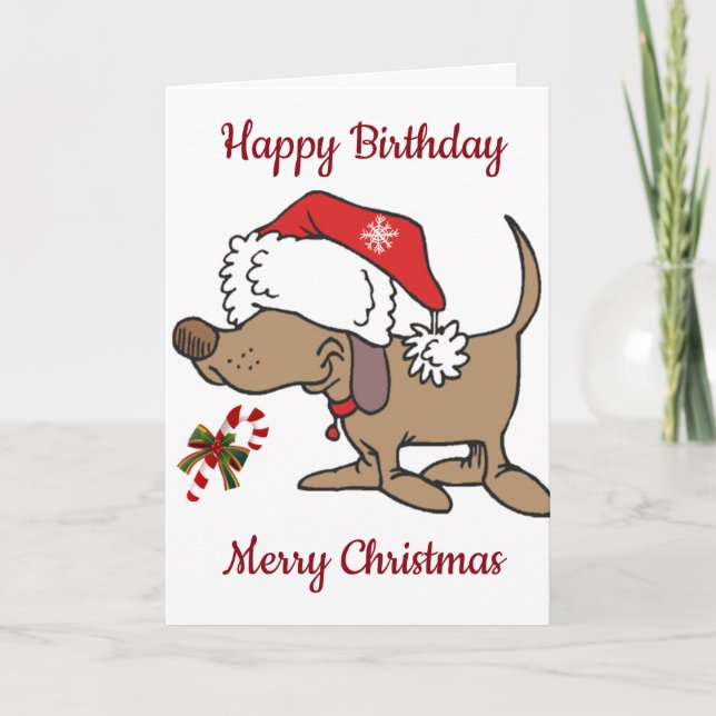 ***HAPPY BIRTHDAY AND MERRY CHRISTMAS*** SPECIAL U HOLIDAY CARD (Front)