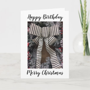 ***HAPPY BIRTHDAY AND MERRY CHRISTMAS*** SPECIAL U HOLIDAY CARD