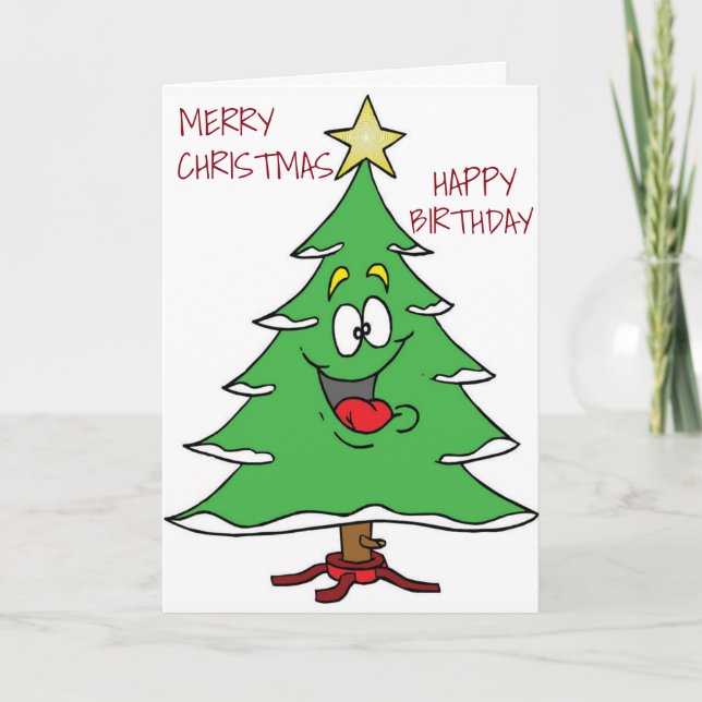 ***HAPPY BIRTHDAY AND MERRY CHRISTMAS*** SPECIAL U HOLIDAY CARD (Front)
