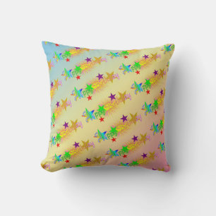 Happy Birthday and Stars - Cushion