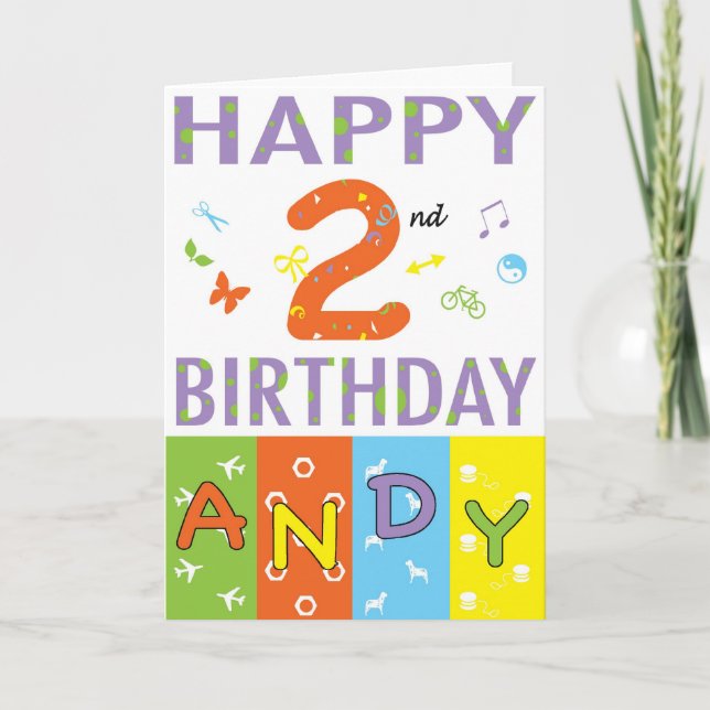 Happy Birthday Andy Card (Front)