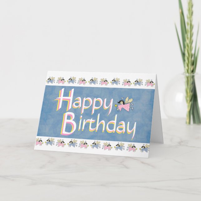 Happy Birthday Angel Card (Front)