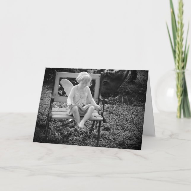 Happy Birthday, Angel, Greeting Card, For Anyone Card (Front)