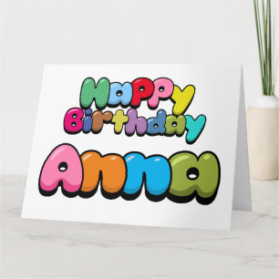 Happy Birthday Anna Card