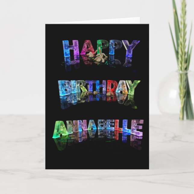 Happy Birthday Annabelle Card (Front)