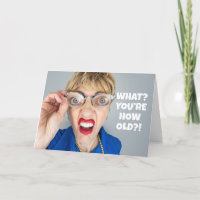 Happy Birthday Anyone Funny Lady With Big Eyes