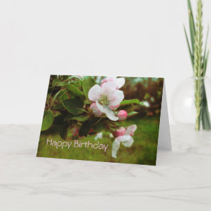 Happy Birthday - Apple Blossums Card
