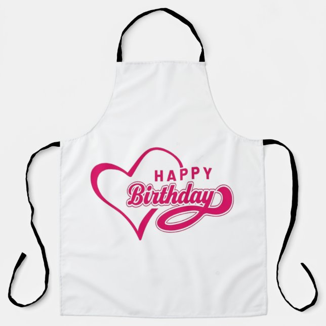 Happy Birthday  Apron (Front)