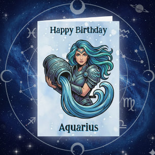 Happy Birthday Aquarius! Card