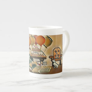 Happy Birthday Art Bone China Mug