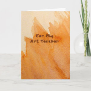 Happy Birthday Art Teacher Card