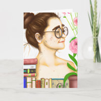 Happy Birthday | Artsy Woman in Glasses