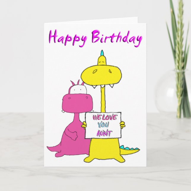 happy birthday aunt card (Front)