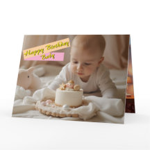 Happy Birthday Baby Card - Digital