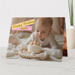 Happy Birthday Baby Card - Digital