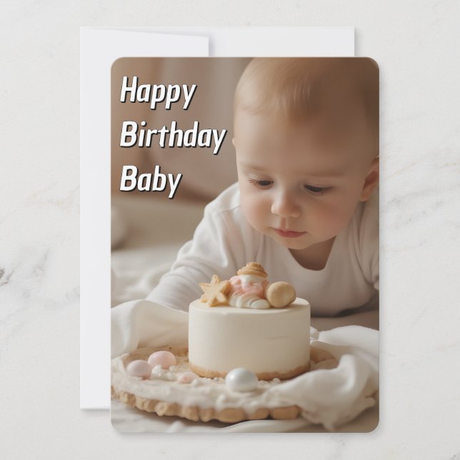 Happy Birthday Baby Card – Instant Download (Front)
