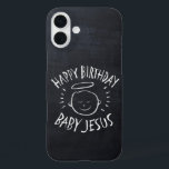 Happy Birthday Baby Jesus Christian Christmas God iPhone 16 Plus Case<br><div class="desc">It's nice to be reminded why we celebrate "CHRIST"mas.  Find this charming design on other products - just check out our store.</div>