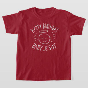 Happy Birthday Baby Jesus - Christian Christmas T-Shirt