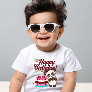 Happy birthday Baby Kids White T-shirt 