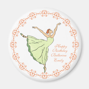 Happy Birthday Ballerina Grace Magnet