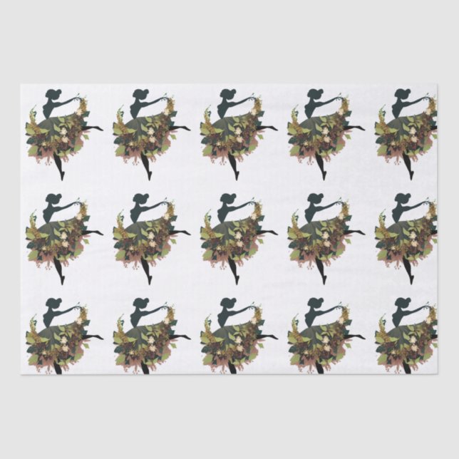 Happy Birthday Ballerina  Tissue Paper (Front)