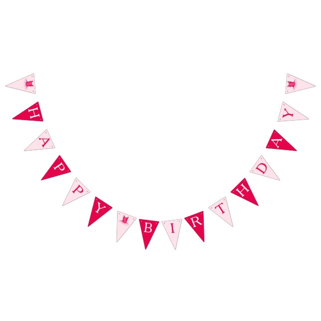 Happy Birthday Ballet Pink Ballerina Tutu Bunting (All)