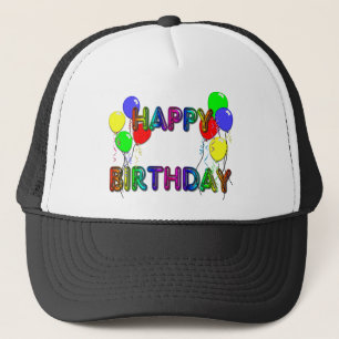 Happy Birthday Ballons D1 Birthday Hat