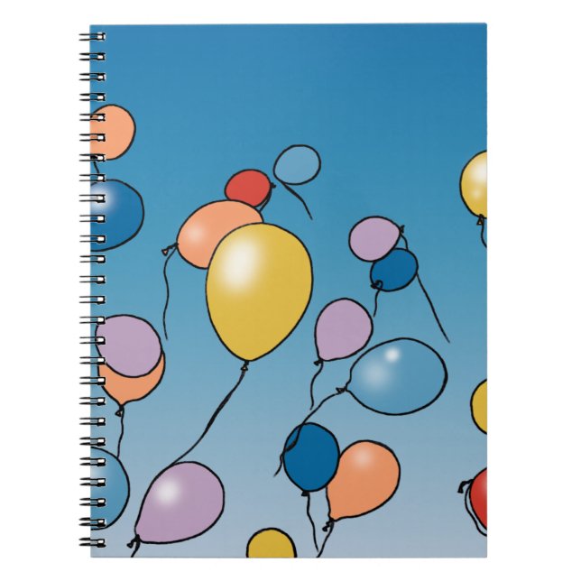 Happy Birthday Balloon Celebration Notebook (Front)