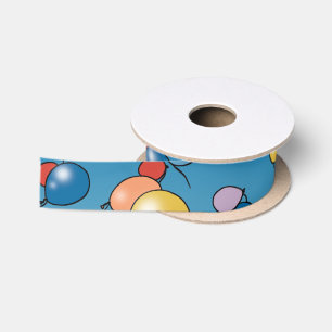 Happy Birthday Balloon Celebration Satin Ribbon