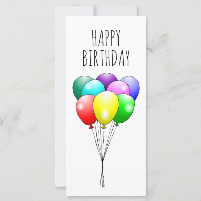 Happy Birthday Balloons (Front)