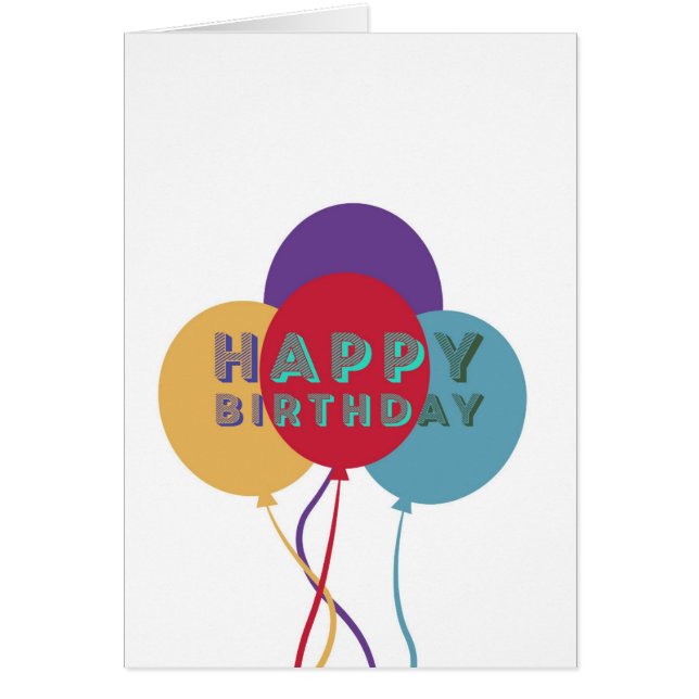 Happy Birthday Balloons (Front)