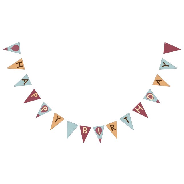 Happy birthday balloons bunting  (All)