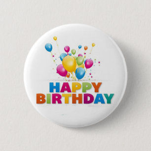 "HAPPY BIRTHDAY BALLOONS" BUTTON