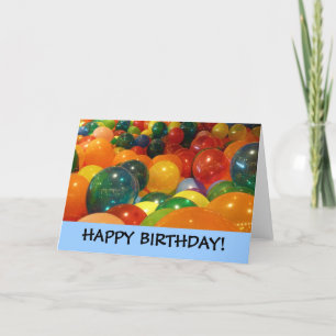 Happy Birthday Balloons Card
