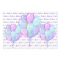 "Happy Birthday" Balloons Floral Purple Lavender
