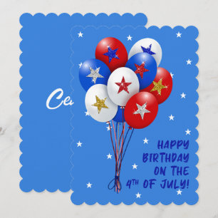 Happy Birthday Balloons On 4th of July