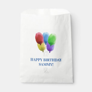 Happy Birthday Balloons Paper Favour Bag for Treat