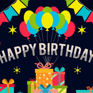 Happy Birthday Balloons Wrapping Paper