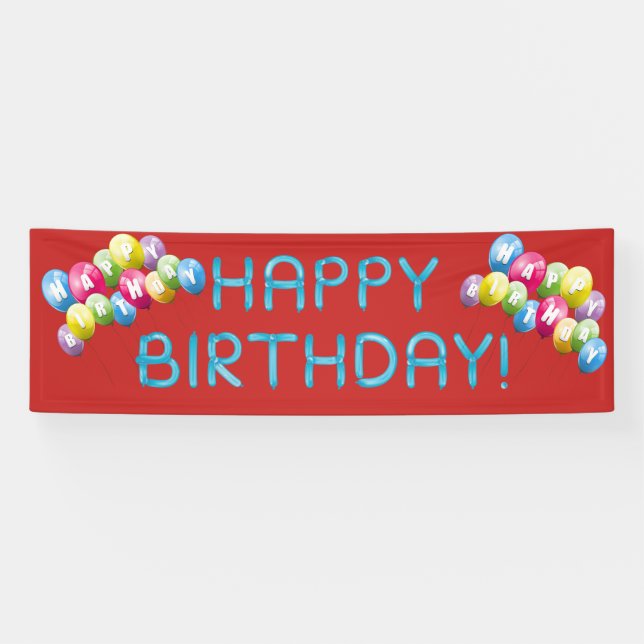 Happy Birthday Banner (Horizontal)