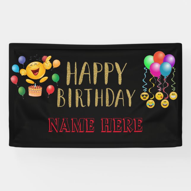 Happy Birthday Banner (Horizontal)