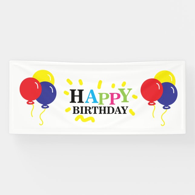 Happy Birthday Banner (Horizontal)