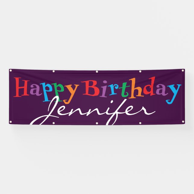 Happy Birthday Banner (Horizontal)