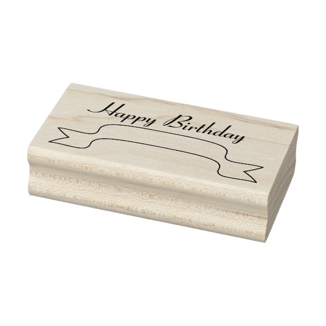 Happy Birthday Banner Art Stamp (Stamp)