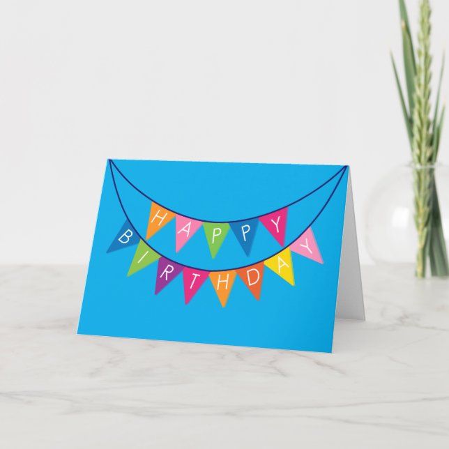 Happy Birthday Banner! Card (Front)