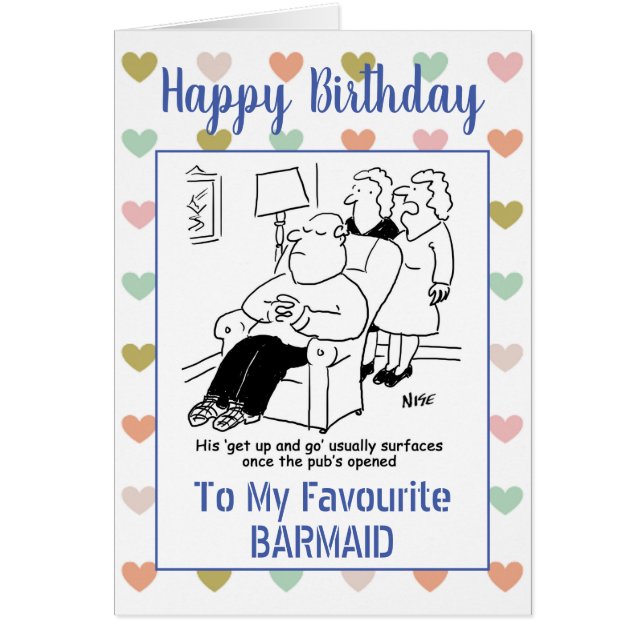 Happy Birthday Barmaid (Front)