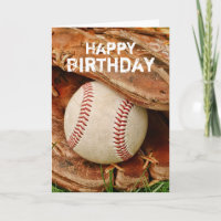 Happy Birthday Baseball and Old Mitt